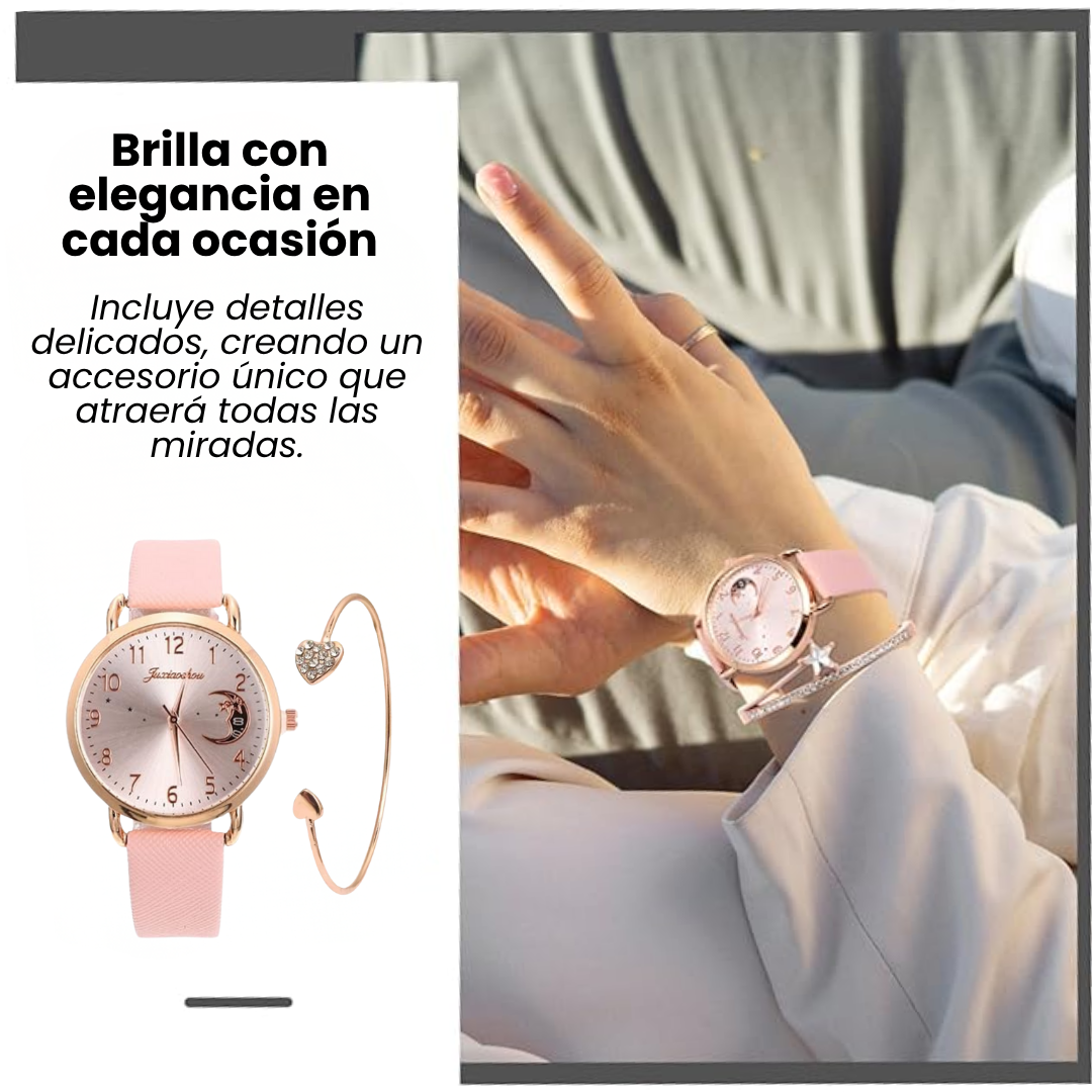 💖 Set de Reloj y Brazalete de Lujo