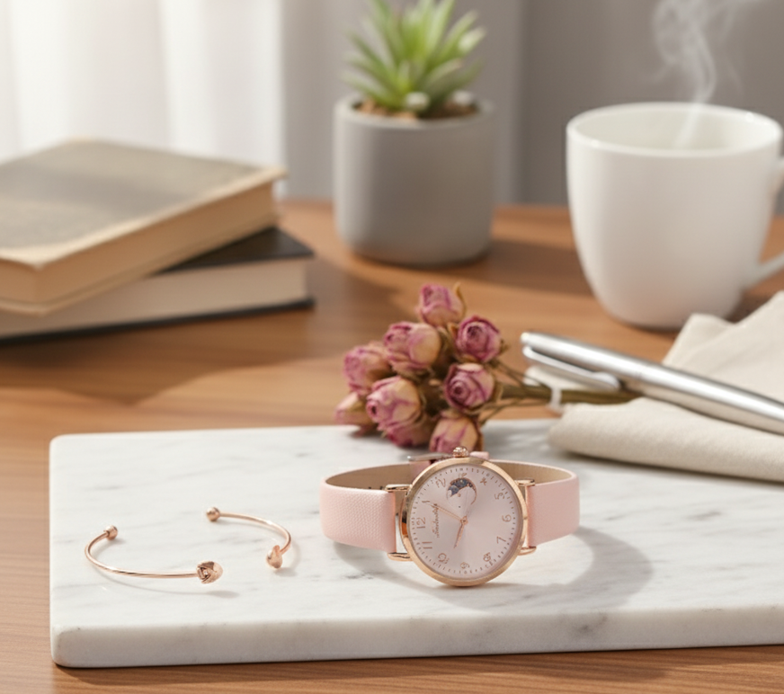 💖 Set de Reloj y Brazalete de Lujo