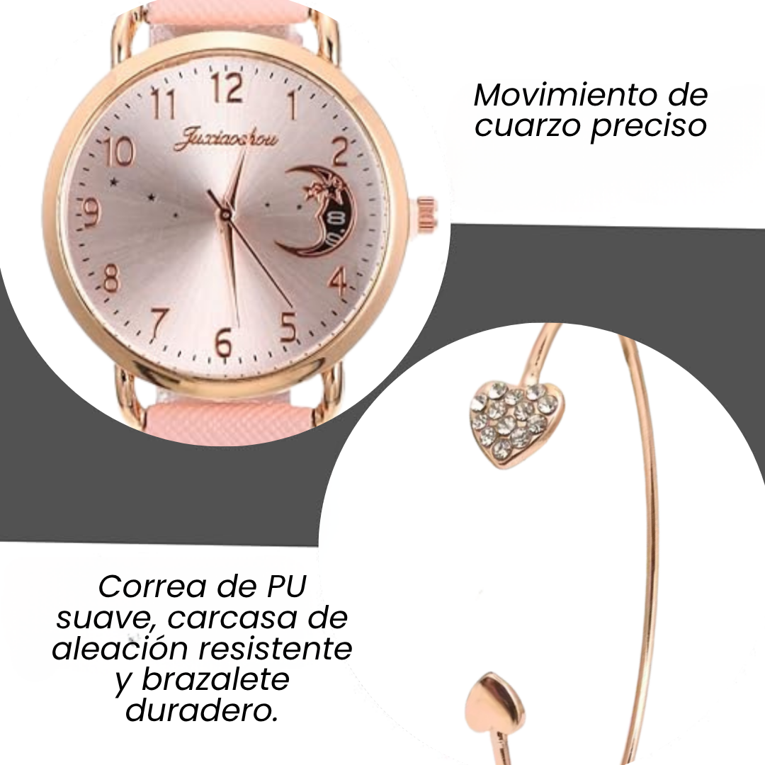 💖 Set de Reloj y Brazalete de Lujo