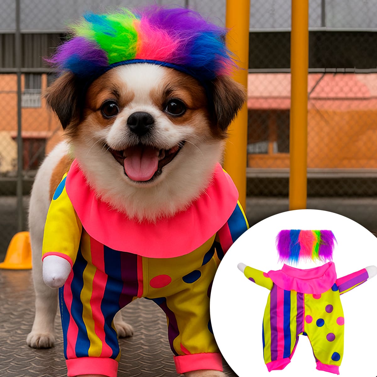 🐶 Disfraz Payasito para Mascotas – ¡Ternura y diversión en un solo look!