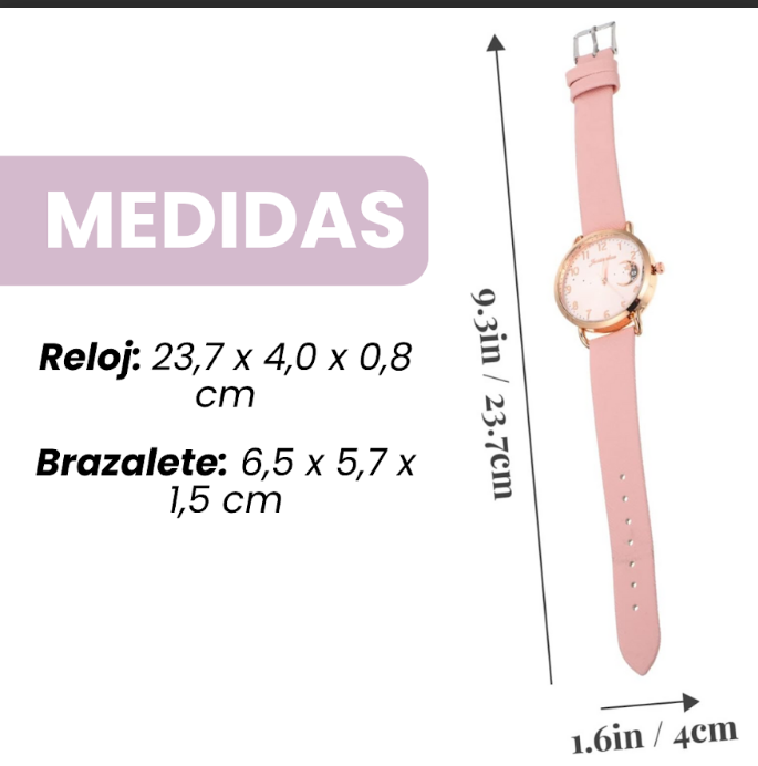 💖 Set de Reloj y Brazalete de Lujo